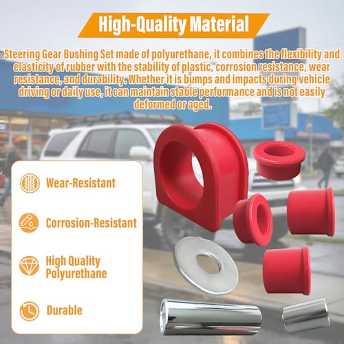Rack and Pinion Bushing Kit Compatible with Toyota 4Runner 1996-2002 Compatible with Tacoma 1995-2004 Compatible with Pickup 1995 Replace# 8.10103R