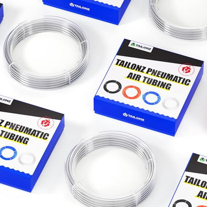 TAILONZ Clear 4mm OD 2.5mm ID PU Air Hose Pipe Tube Kit 10 Meter 32.8ft - color: Clear, size: 4mm OD/32.8ft/10m