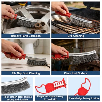 10 Pack Wire Wheel Brush for Angle Grinder & 4pcs Scratch Brushes - size: 16PCS