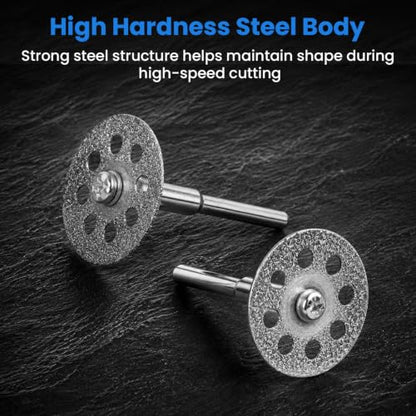 25 Pack 545 Diamond Cutting Wheel Cut - color: Silver 8-hole