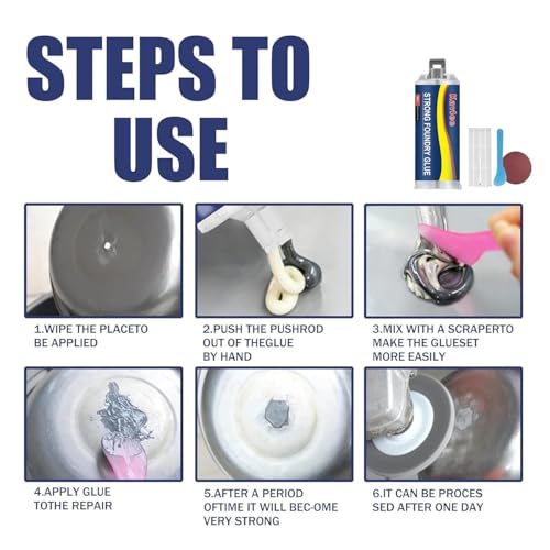 Strong Foundry Glue, High Temperature Resistant Casting Repair, Metal Repair Glue, Premium Liquid Welding Filler for Metal Defects and Repairs (3Kit) - color: 3Kit
