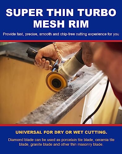 Super Thin Diamond Porcelain Cutting Blade for Cutting Granite Marbles Tiles (4.5)… - size: 4.5 inch-1