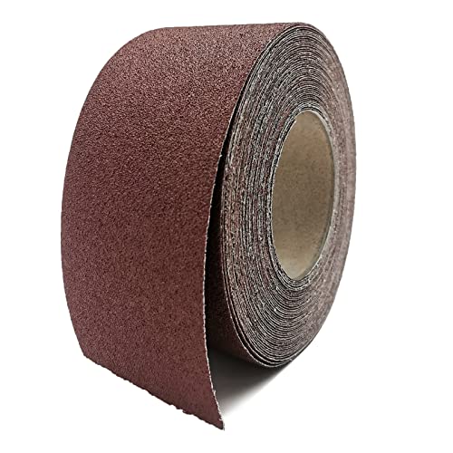 80 Grit Sandpaper Roll, 3 Inch x 49 Feet Emery Cloth Roll Aluminum Oxide Abrasive Paper Roll Continuous Sandpaper for Metalworking, Woodworker, Furniture Repair, Sanding Automotive Plumbing - size: 80 Grit