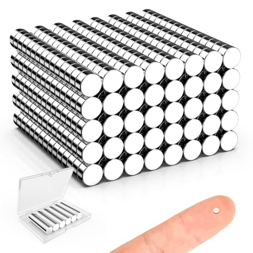 Mini Magnets, 2x1 mm Small Round Magnetic 600 Pack - size: 2x1 mm