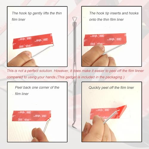 3M Clear Double Sided Tape Heavy Duty Made of VHB 4905 1/2 inch x 10 ft Ultra Thin Strong Adhesive for Electronics, Glass, Automotive Emblem Mounting - size: 0.5" × 10 Ft
