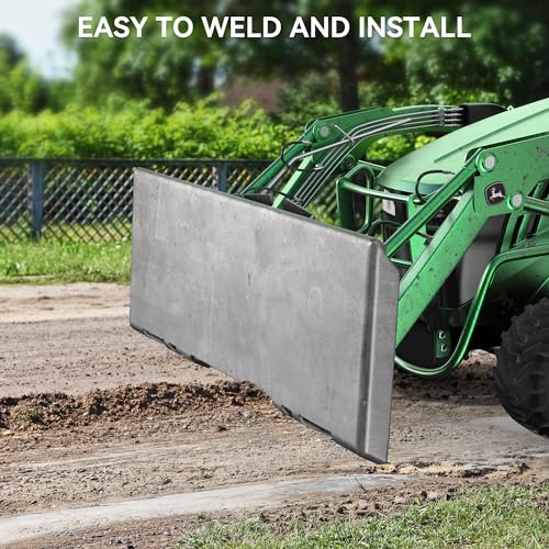 YITAMOTOR 5/16'' Universal Quick Attach Mount Plate with Bottom Connector Holes & Reinforced Top Bar, Compatible with Kubota and Bobcat Skid Steers and Tractors - size: 5/16"