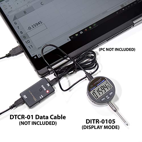 Clockwise Tools Digital Indicator with Magnetic Base Holder Stand, DIBR-0105 0-1 Inch/25.4mm, Inch/Metric Conversion, Auto Off - style: DIGR0105; 0-1"/25.4mm with Magnetic Base