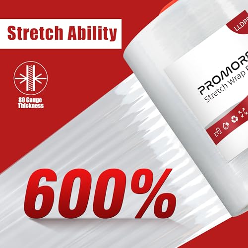 Mini Stretch Wrap Film, 2 Pack, 5" x1000FT, 80 Guage