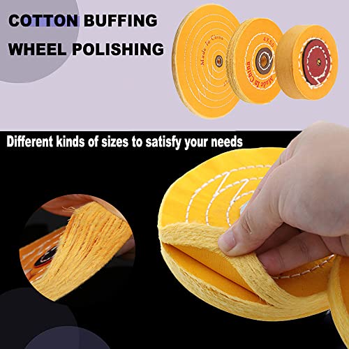 12 Inch Cotton Buffing Wheel, 5/8" Arbor Hole, for Bench Grinder - size: 12inch 16mm hole