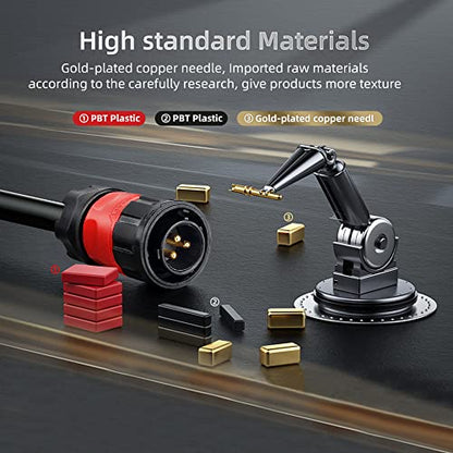 2 PCS 3 Pin IP67 Waterproof Connector, Aviation Cable Connector for Outdoor/Indoor Electrical Wire Connections - style: 3PIN, 2PCS