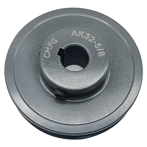 AK32-5/8 v Belt Pulley, AK3258, 3.25 inch OD, 5/8 Inch Bore, Cast Iron Material, AK Single Groove Mechanical v-Belt Pulleys for "A" or "4L" or "3L" Belts - size: 3.25 inch OD, 5/8 Inch Bore, style: 1 Groove