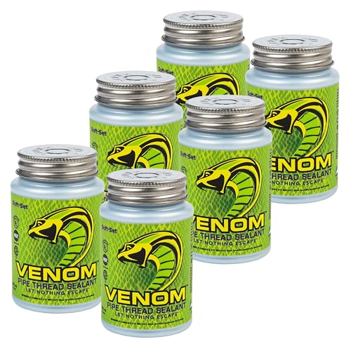Gasoila Venom Pro-Grade Pipe Thread Sealant, 4 fl. oz., Pack of 6 - size: 4 fl. oz. (Pack of 6)