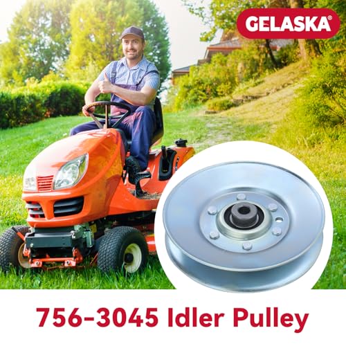 GELASKA 756-3045 Idler Pulley for Cub Cadet GT2186 GT2550 GT2554 GT2544 - color: A19 1x756-3045 White