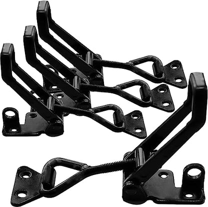 10Pack Heavy Duty Toggle Clamp Latch 4003 Style Pull Clamp Black for Smoker - size: 10Pack