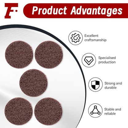 findmall 25Pcs 2 Inch Maroon Quick Change Surface Prep Conditioning Discs