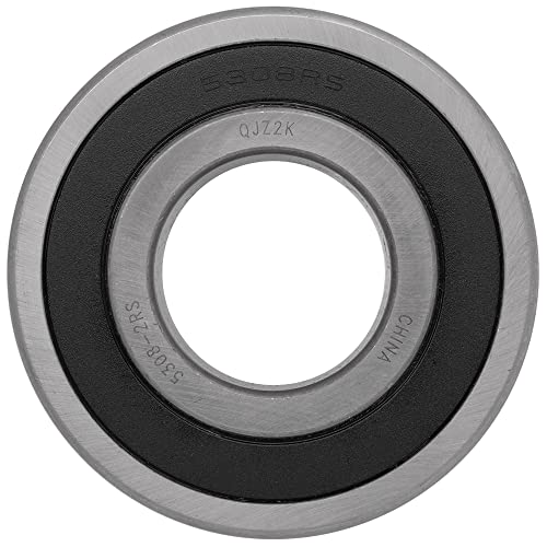 5308-2RS - Deep Groove Radial Ball Bearing 1.575 in x 3.54 in x 1.438 in (ID x OD x W) | 40 mm x 90 mm x 36.513 mm (ID x OD x W) with Double Rubber Seal - 2-Pack