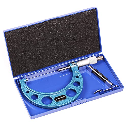 Outside Micrometer 3-4" Measuring Range,0.0001" Graduation for Machinists,Professional Precision Tool for Accurate Measurements - size: Outside Micrometer (3-4" Range)