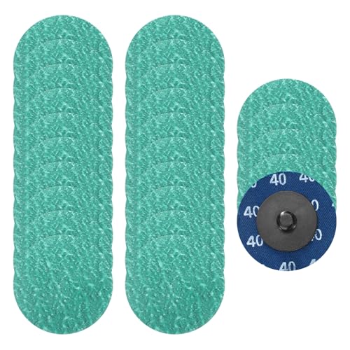 25 Pcs 2" 40 Grit Zirconia Quick Change Sanding Discs - size: 40 Grit