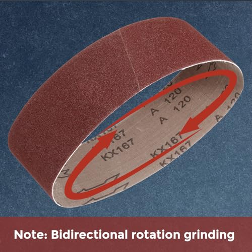 20 Pcs Sanding Belts 1/2 x 18 Inch 60 Grit Aluminum Oxide - size: 1/2 x 18 Inch(60 Grit)