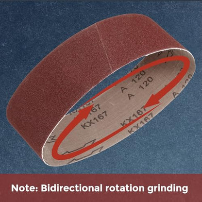 20 Pcs Sanding Belts 1/2 x 18 Inch 60 Grit Aluminum Oxide - size: 1/2 x 18 Inch(60 Grit)