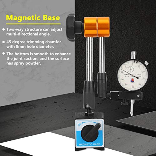 Oumefar Dial Indicator with Magnetic Base, Aluminum Alloy Flexible Arm 15in