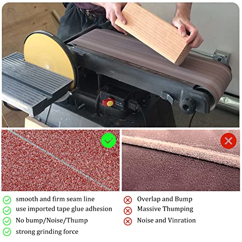 5 Pack 6x48 Inch Sanding Belts 40 Grit for Belt Sander - size: 6x48 in 40 grit (5 pack)