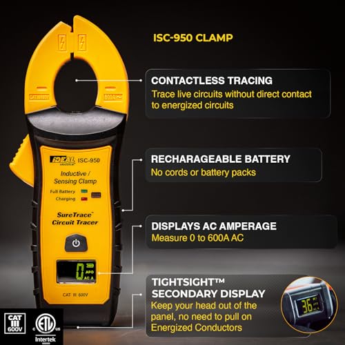 Ideal Electrical SureTrace Pro Circuit Tracer, 61-950, 0-600V AC/DC