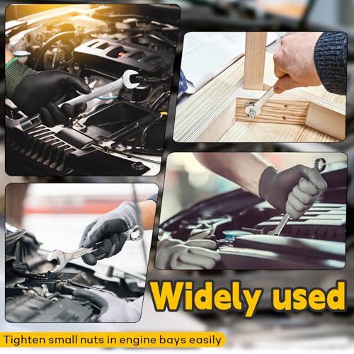 7mm Ratcheting Wrench 2 Pcs 72-Tooth 12-Point Chrome Plated - size: 7mm