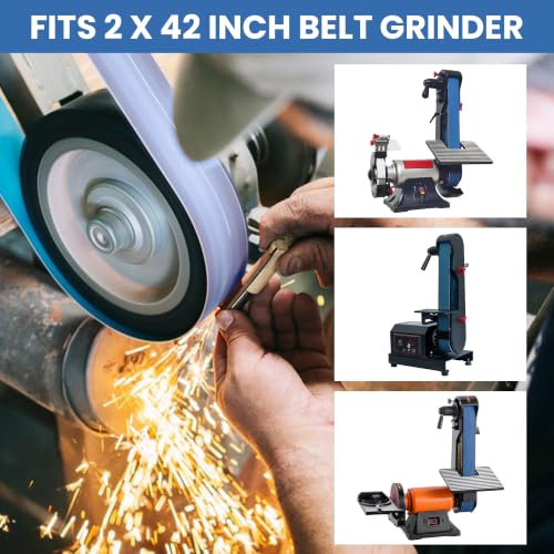 2x42 Sanding Belts 80 Grit, 10 Pack