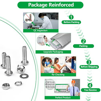1440PCS Metric Screw Aassortment Kit, Stainless Steel M2 M3 M4 M5 Bolts - size: SS M2 M3 M4 M5 1440pcs 2