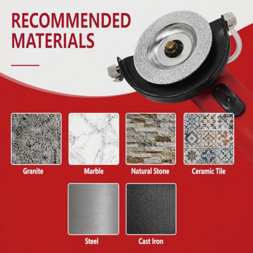 4 Inch Diamond Grinding Cup Wheel, Convex Vacuum Brazed Grinding Disc for Iron Steel Granite Marble Ceramic Tile, 7/8 Inch Arbor, 30/40 Grit