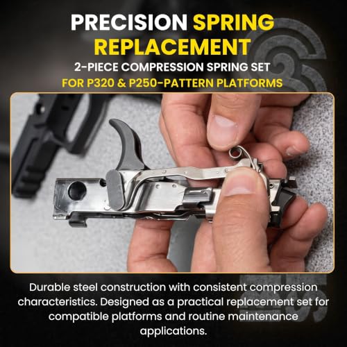 2-Piece Precision Compression Spring Set – Compatible with P/320 & P/250-Pattern Platforms - Durable Steel Construction - Drop-in Maintenance & Replacement Kit - Consistent Mechanical Performance