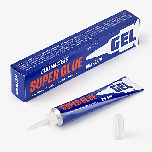 Professional Grade Cyanoacrylate (CA) Super Glue by Glue Masters with Variable Viscosity Adhesive for Plastic, Wood & DIY Crafts (20GR Gel) - style: 20GR GEL