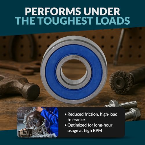 PGN 6204-2RS (2 Pack) Ball Bearing 20x47x14mm Chrome Steel Sealed