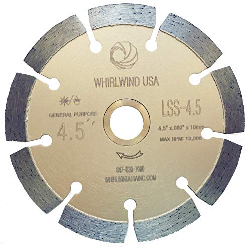 4.5 Inch Diamond Saw Blade for Concrete Stone Brick Masonry - size: 4.5" LSS
