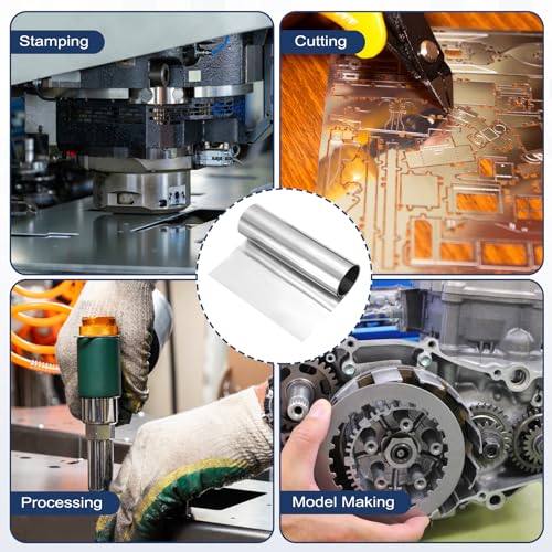 MECCANIXITY 301 Stainless Steel Foil Roll 0.05mmx100mmx2m Silver - size: 0.05mm x 100mm x 2m
