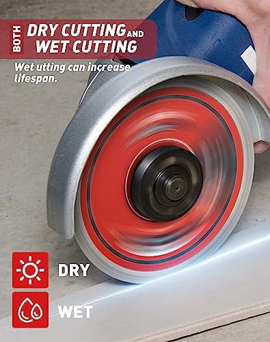 EZARC 4 Inch Super Thin Diamond Tile Blade, 7/8"-5/8" Arbor, 2-Pack - size: 4 Inch