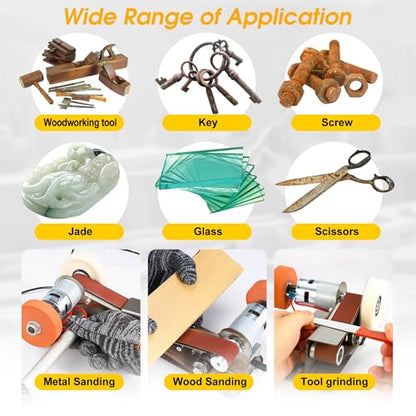 Mini Belt Sander for Knife Making, 15° Electric Power Bench Belt Sanders - style: 15 Degree Belt Sander