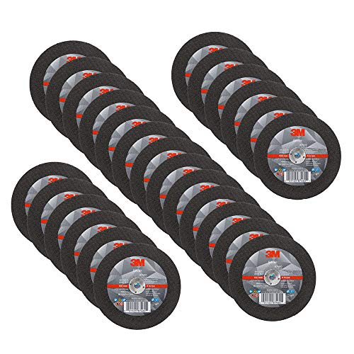 3M Silver Cut-Off Wheel, 87460, 60+, T1, 4 in x 0.035 in x 1/4 in - size: 4 in x .035 in x 1/4 in, style: T1