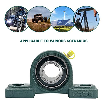 4Pcs UCP205-16 Pillow Block Bearing 1 inch Shaft Cast Iron p205 Bearings with 1" Bore Mounted Bearing Block Self Alignment - size: UCP205-16-4pcs