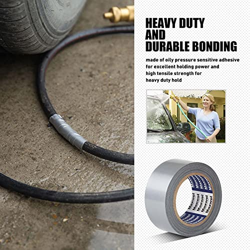 Duct Tape Heavy Duty Waterproof Silver Duct Tape for Home Repair, Bundles - color: Grey
