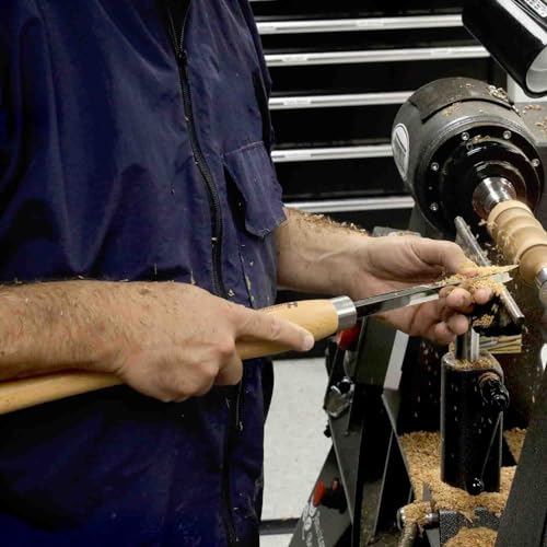 Hurricane Turning Tools, Full-Size Carbide Tipped 4 Piece Tool Set with Radius Rougher For Woodturning
