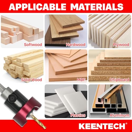 KEENTECH 3/8" x 5/32" Carbide Tipped Countersink Drill Bit with Depth Stop - size: 3/8" * 5/32"