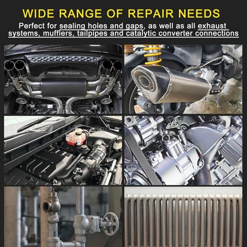 LOCBONDSO High Temp Exhaust Repair Kit & Muffler Sealant (5.3 oz)