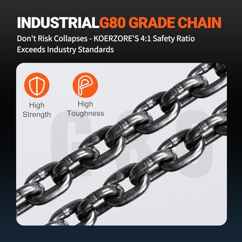 2 Ton Hand Chain Hoist for Engine Lift, Warehouses, Automotive - size: 2Ton 20FT
