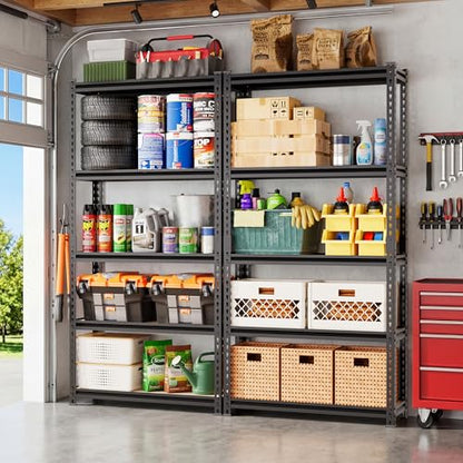 DYNALOAD 2000 lbs Heavy Duty Garage Shelving, 5-Tier, 36" W x 12" D x 72" H - color: 2000lbs, size: 36"W x 12"D x 72"H