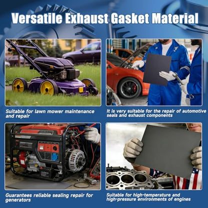 0.5mm Non-Asbestos Gasket Material - 3 Pcs 15"x11.8"inch