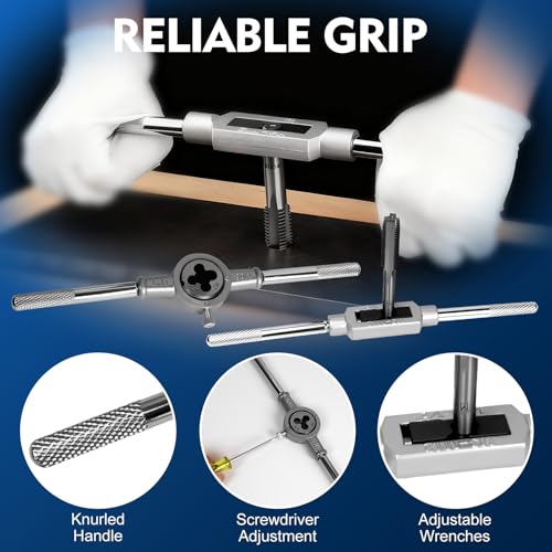 Tap and Die Set M3-M12, 80pcs Thread Repair Kit