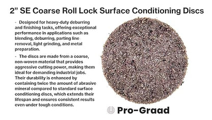 2" SE Coarse R-Type Surface Conditioning Disc, 18081, 25 Pack - style: 2 inch