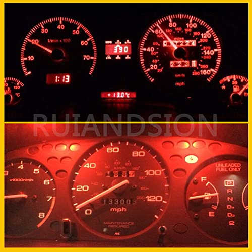 Ruiandsion BA7S 12V LED Bulb for Auto Cluster Warning Light – Red - color: Red